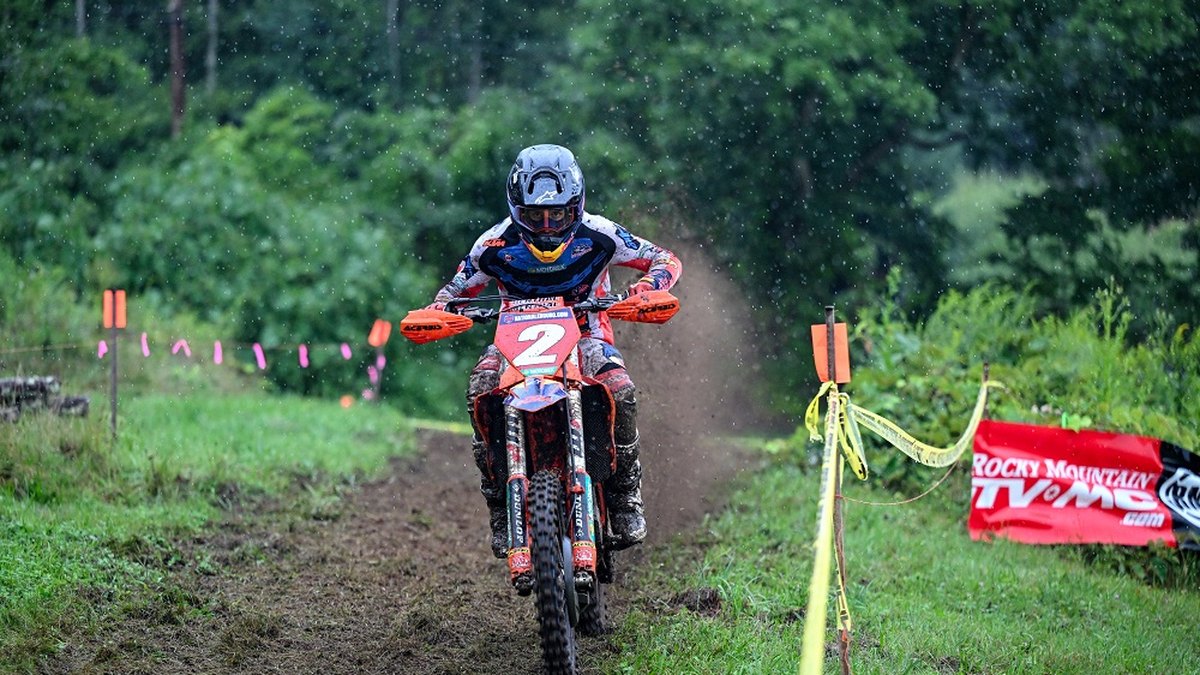 Grant Davis races the 2026 New England National Enduro