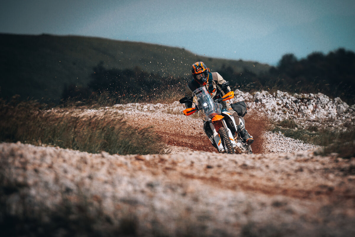 2027 KTM 690 Rally — action (KTM MY27 press kit frame 10)