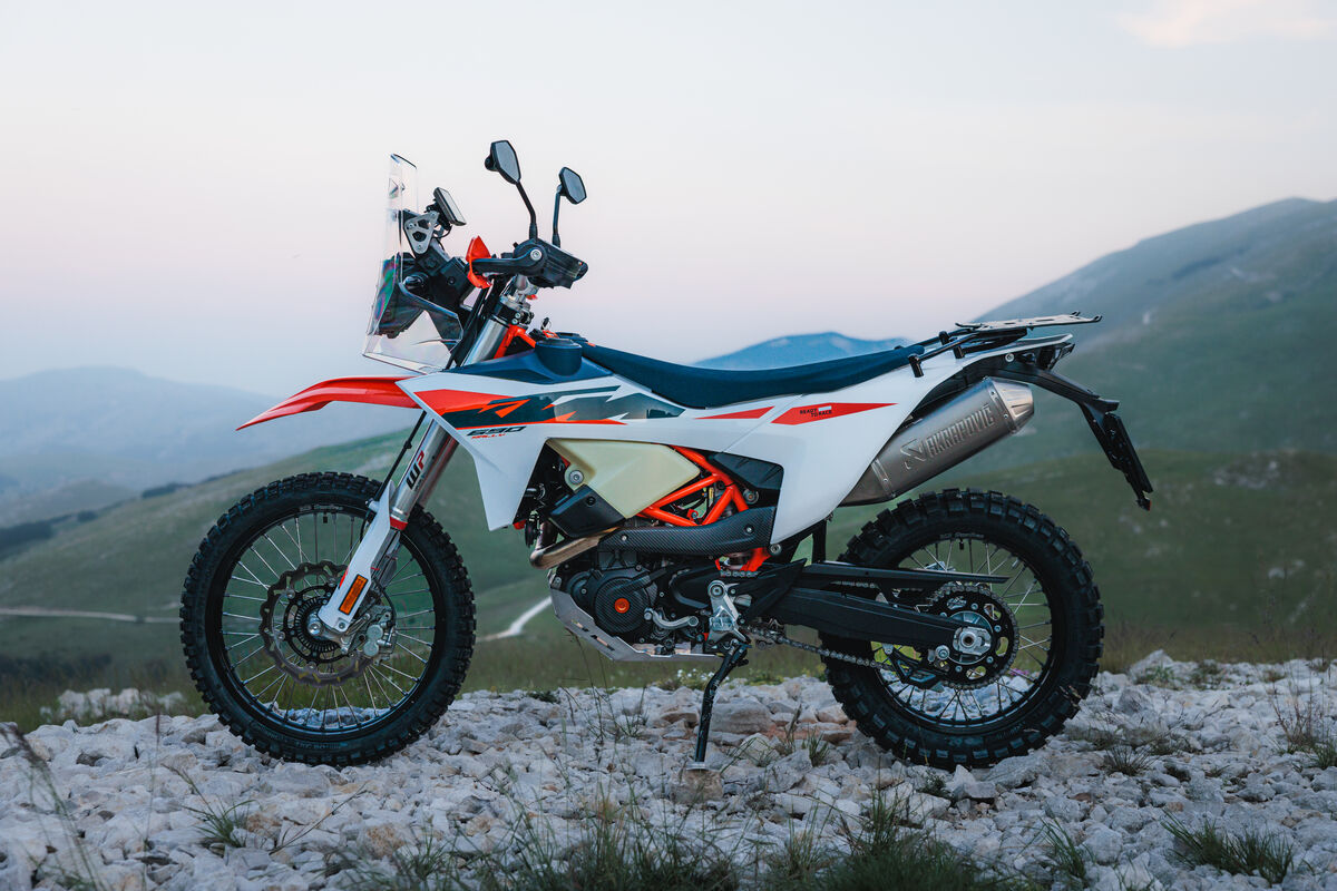 2027 KTM 690 Rally — static (KTM MY27 press kit frame 14)